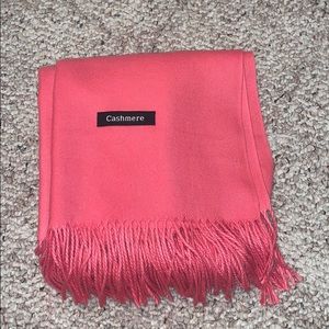 pink cashmere scarf